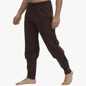 Men's Ankle Banded Cuff Renaissance Trousers